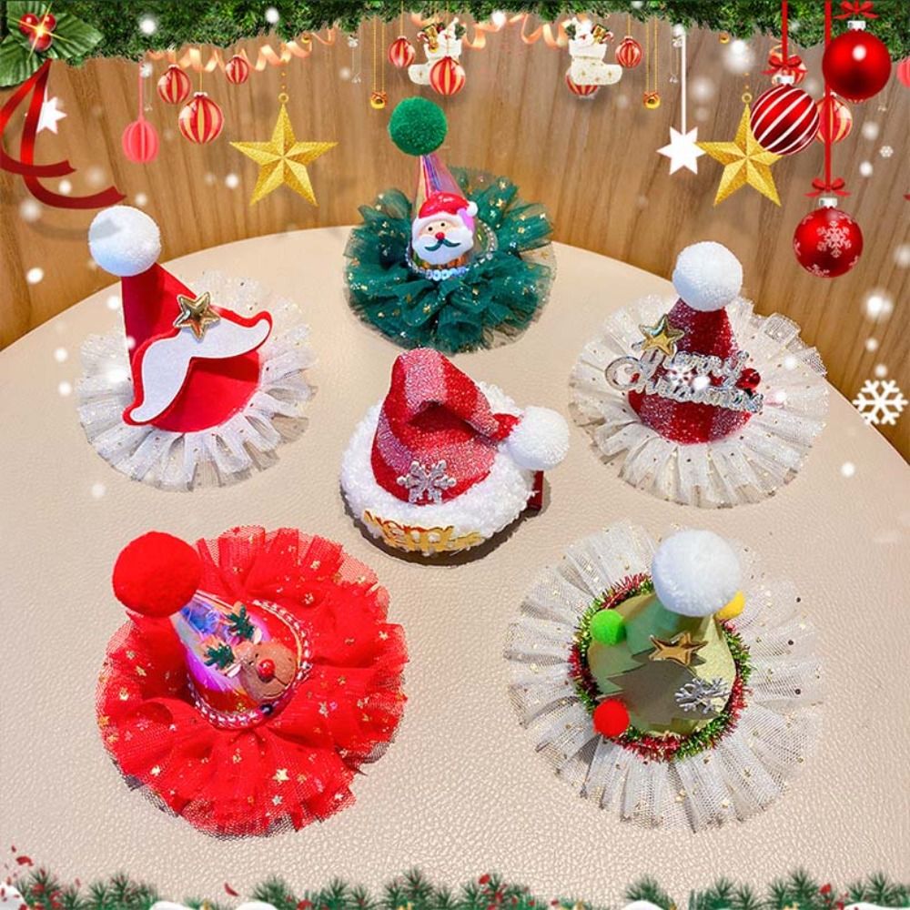 귀여운 별 크리스마스 헤어 클립 엘크 플러시 볼 산타클 - Santa Hat Plush 리뷰 및 가격