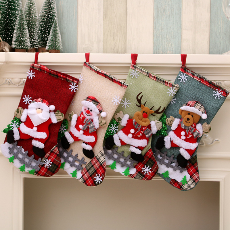 31cm 대형 크리스마스 스타킹 크리스마스 장식 산타  - Christmas Stocking Hanging 리뷰 및 가격
