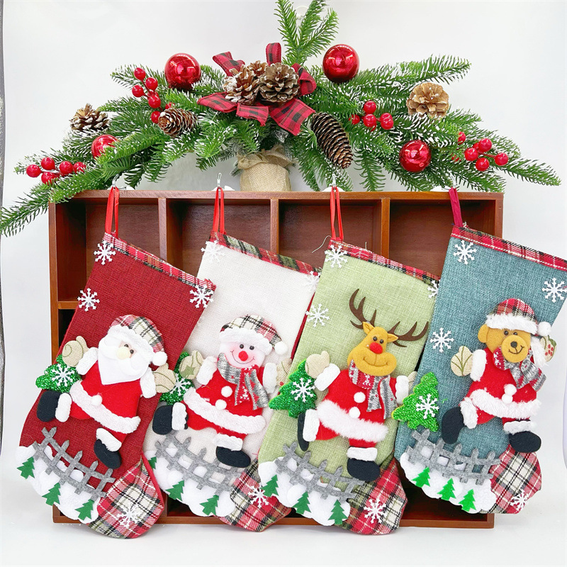 31cm 대형 크리스마스 스타킹 크리스마스 장식 산타  - Christmas Stocking Hanging 리뷰 및 가격