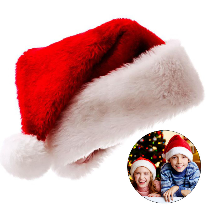 성인 어린이용 봉제 크리스마스 모자, 두꺼운 따뜻한 산 - Santa Hat Plush 리뷰 및 가격