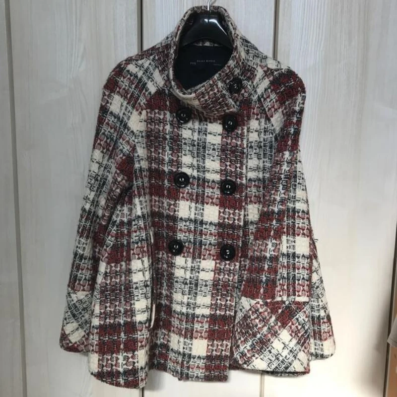 따뜻한 체크무늬 터틀넥 숄더 스트레이트 코트 여성 더블 - Christmas Throw Blanket 리뷰 및 가격