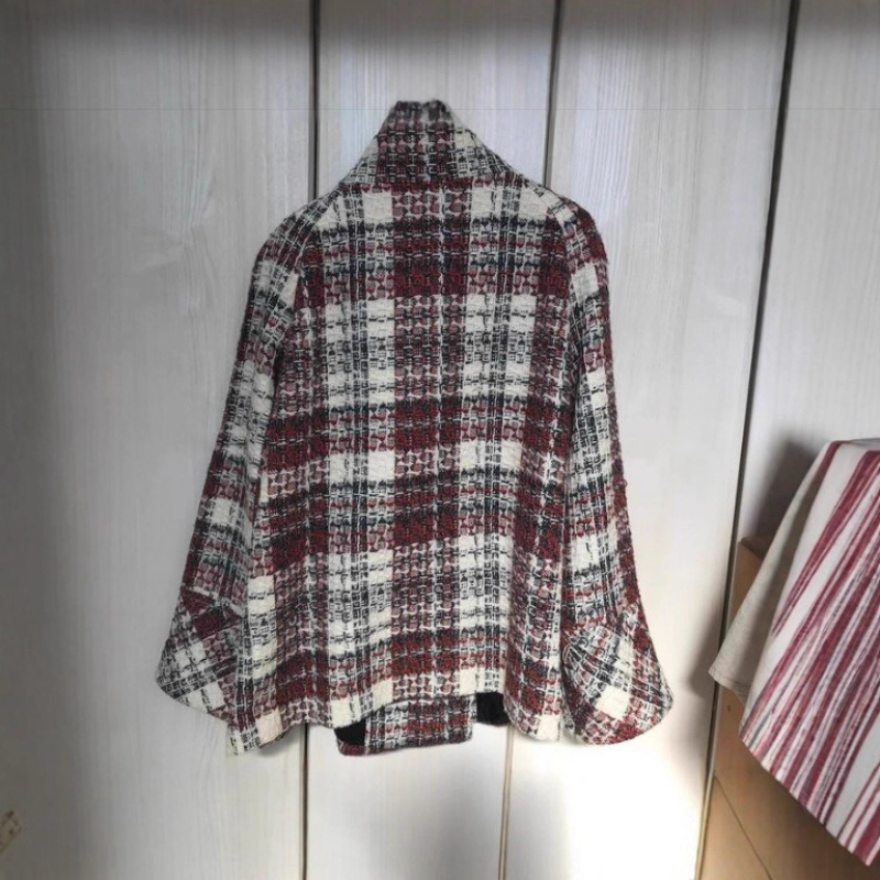 따뜻한 체크무늬 터틀넥 숄더 스트레이트 코트 여성 더블 - Christmas Throw Blanket 리뷰 및 가격