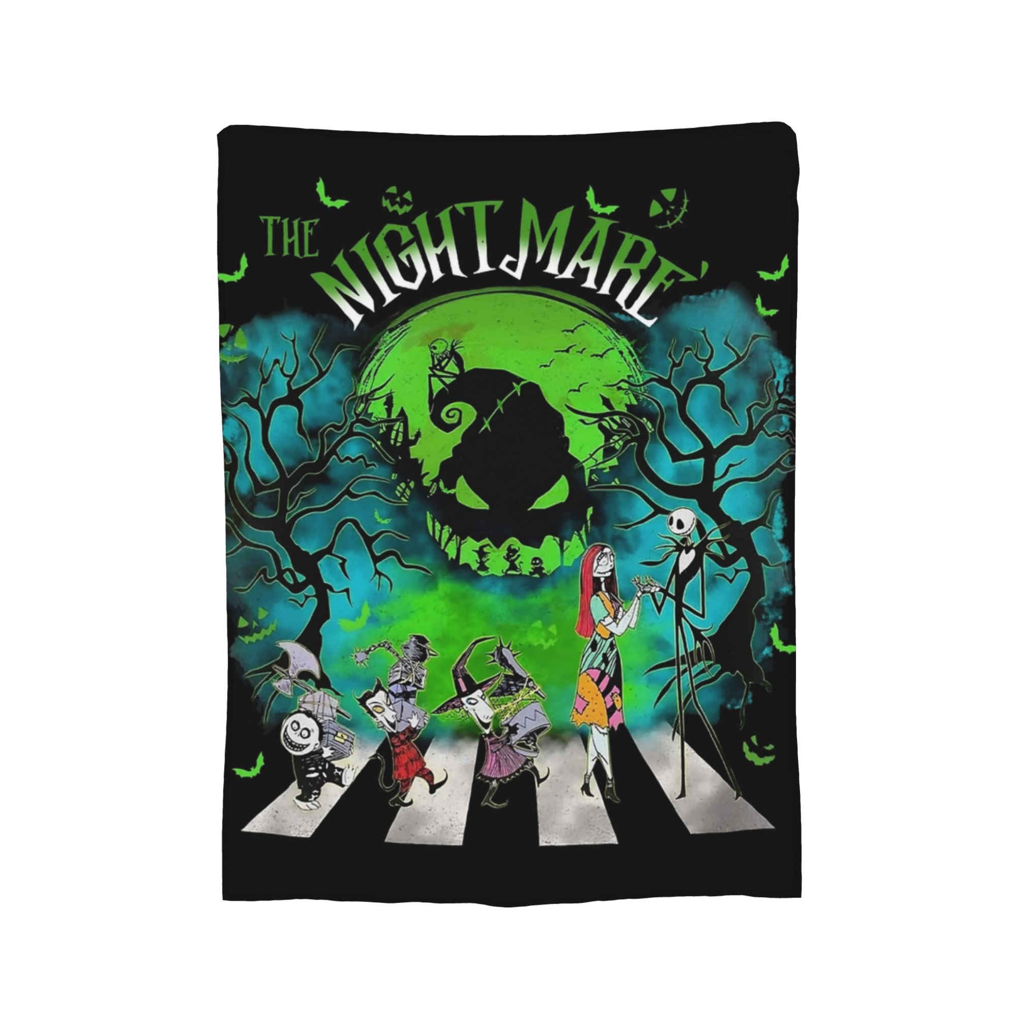 오기 부기 맨 크리스마스의 악몽 플란넬 담요 재미있는  - Christmas Throw Blanket 리뷰 및 가격