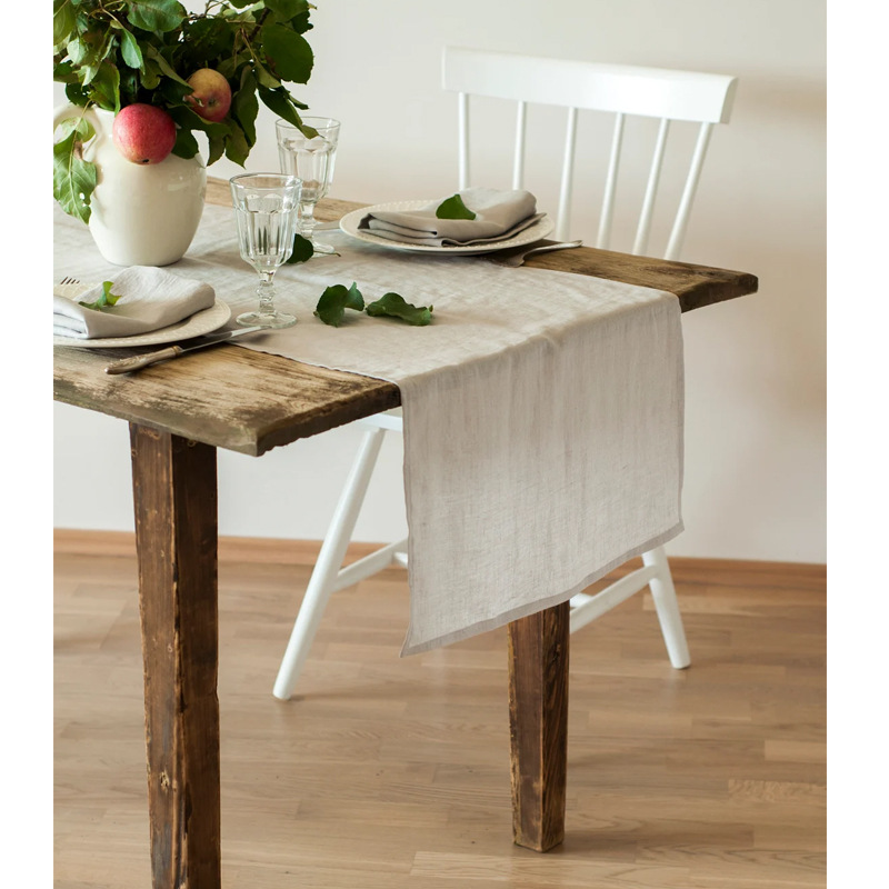 100% 린넨 스톤워싱 테이블 러너 맞춤형 고급 순색  - Christmas Table Runner 리뷰 및 가격
